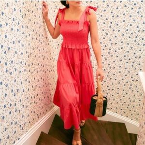 Tuckernuck Poppy Red Alannah Dress, size large, like new